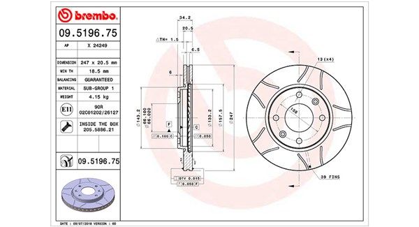 MAGNETI MARELLI Тормозной диск 360406040505